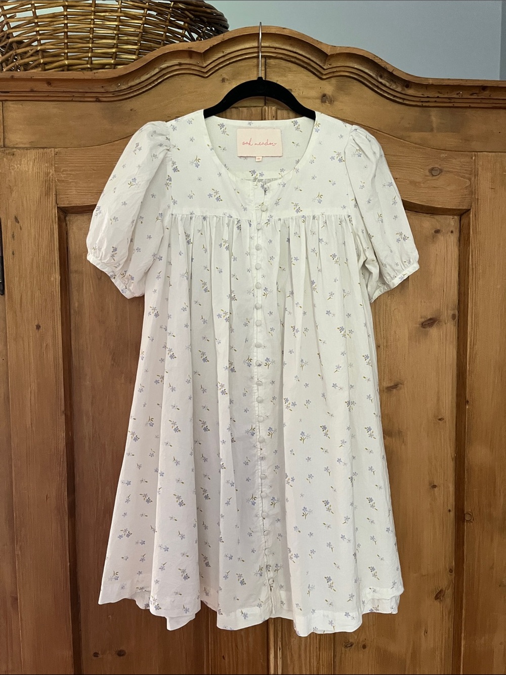XS Oak Meadow Mini Puff Dress